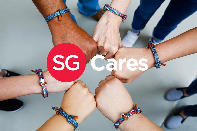 Band Together with SG Cares Logo-rev