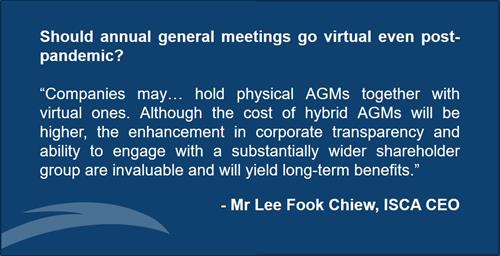 CEO's quote on Views From the Top  Virtual AGMs
