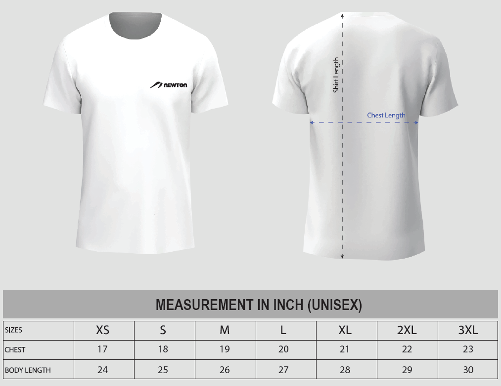 Finisher T-Shirt Sizing