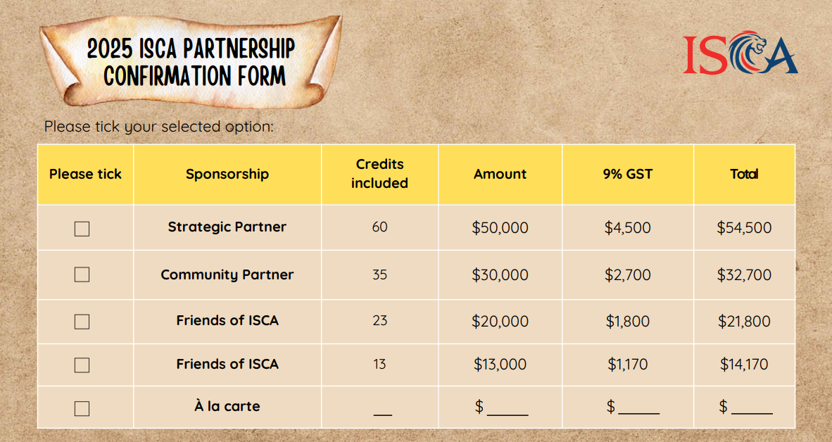 Partnership Confirmation Form